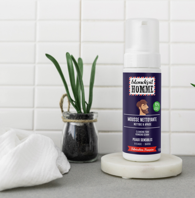 Mousse nettoyante Visage & Barbe