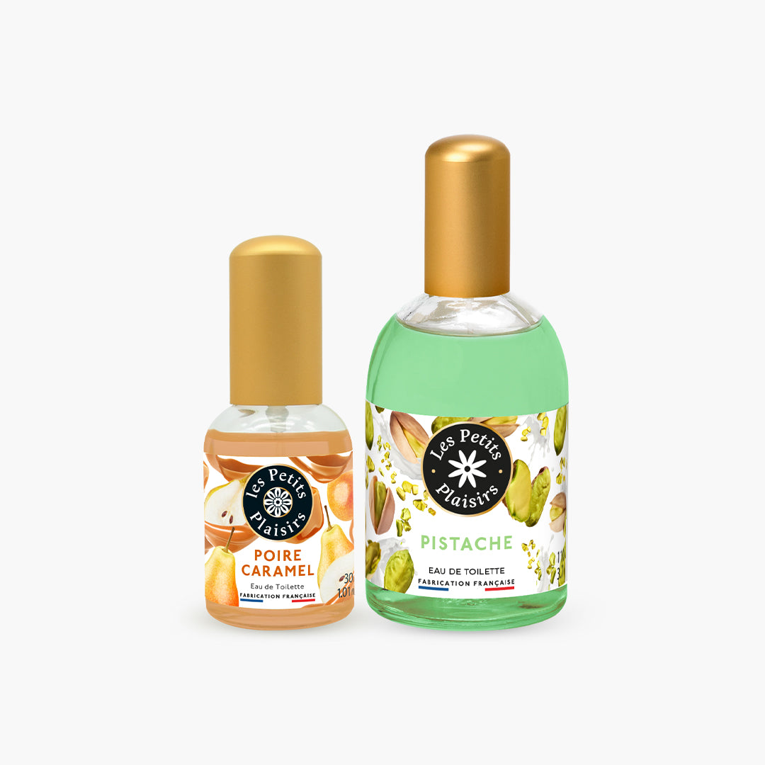 Duo Poire Caramel & Pistache
