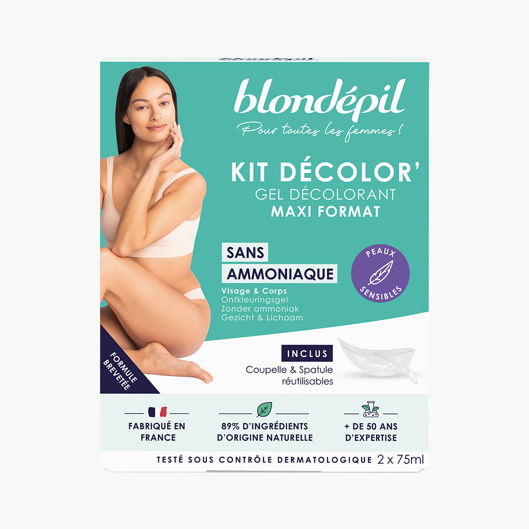 Kit Decolor’ Gel Decolorant Maxi Format Sans Ammoniaque - Visage Et Corps